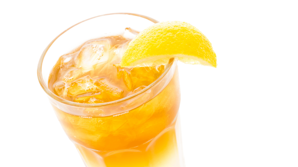 Arnold Palmer garnished with lemon